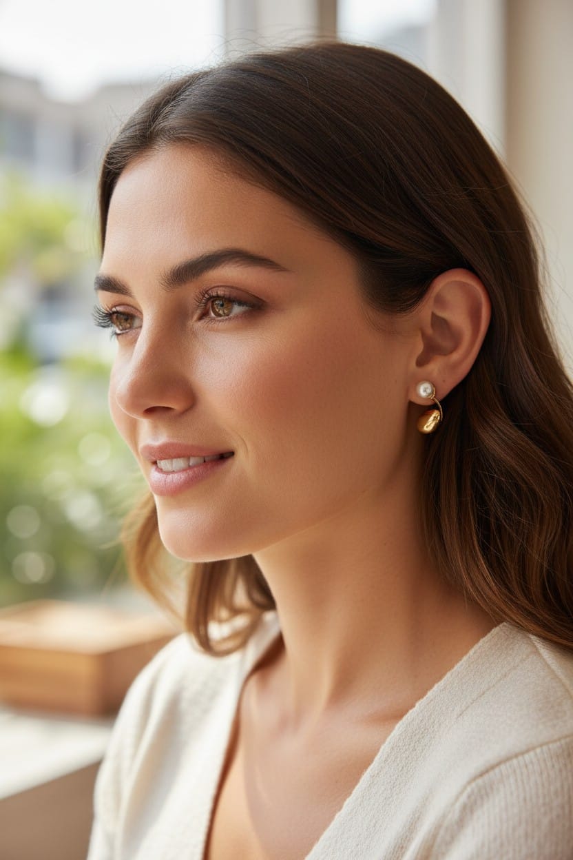 Aura Pearl Flow Studs