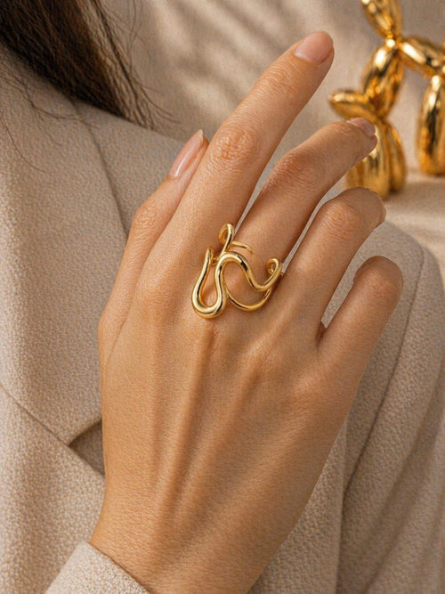 Anillo Serpentine Gold